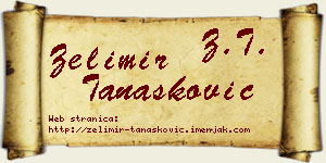 Želimir Tanasković vizit kartica
